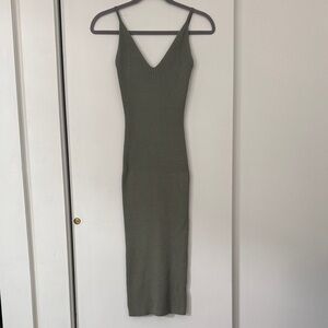 Princess Polly Ribbed Knit Midi Dress